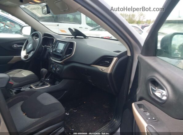 1C4PJMAS0HD229298 2017 JEEP CHEROKEE Gray Front interior view