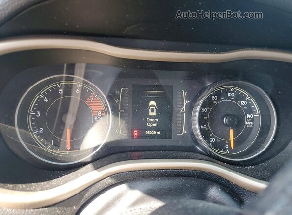 1C4PJMAS2GW326943 2016 JEEP CHEROKEE Черный Вид щитка приборов