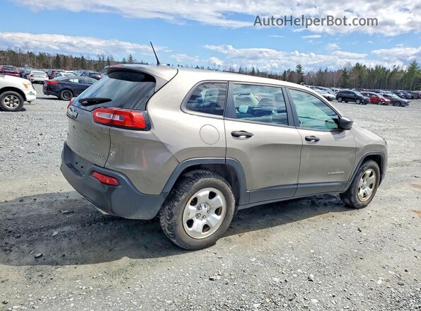 1C4PJMAS5HW509786 2017 JEEP CHEROKEE Tan Trasero derecho