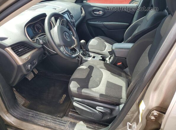 1C4PJMAS5HW509786 2017 JEEP CHEROKEE Tan Vista interior delantera