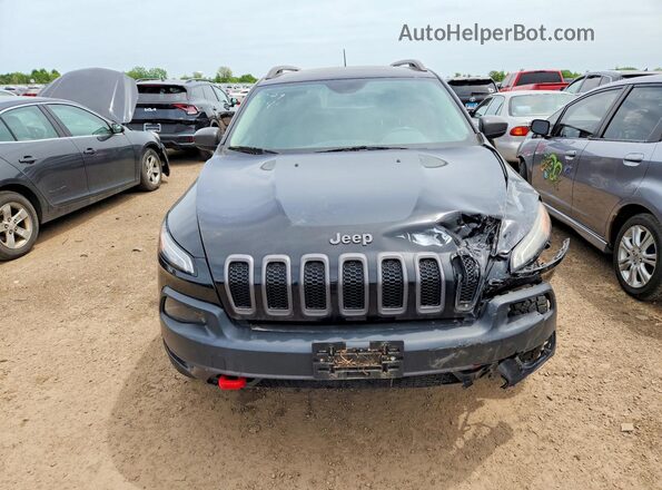 1C4PJMBBXHW521110 2017 JEEP CHEROKEE Черный Вид спереди