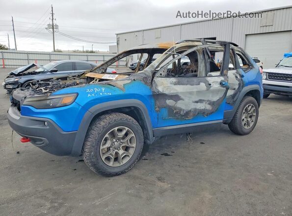1C4PJMBN5LD540999 2020 JEEP CHEROKEE Синий Передняя левая четверть