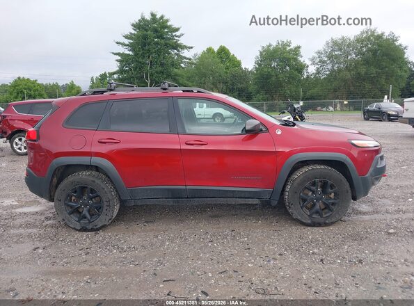 1C4PJMBS1GW120799 2016 JEEP CHEROKEE Бордовый Вид задней части салона