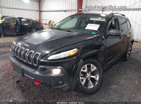 1C4PJMBS2GW124537 2016 JEEP CHEROKEE Черный Вид спереди