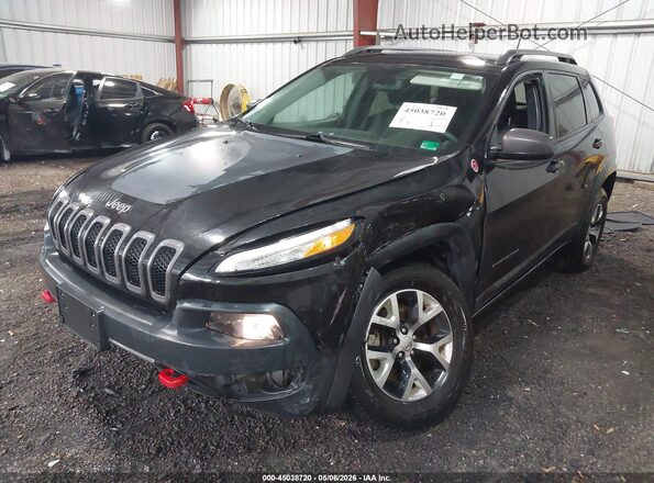 1C4PJMBS2GW124537 2016 JEEP CHEROKEE Черный Передняя левая четверть