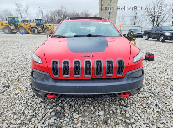 1C4PJMBS2HW574819 2017 JEEP CHEROKEE Red Вид спереду