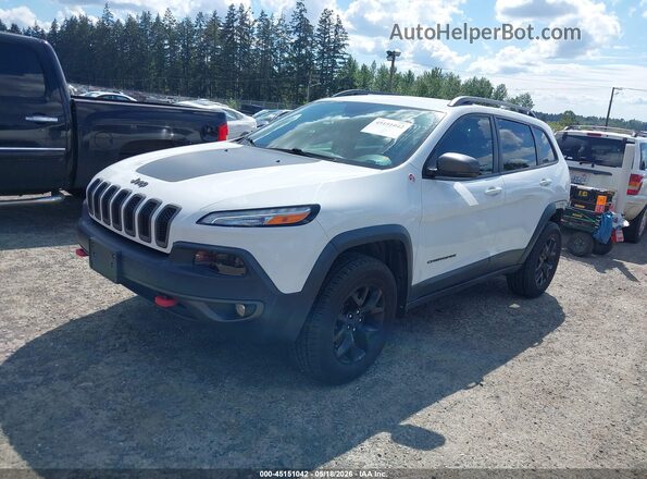 1C4PJMBS2HW602263 2017 JEEP CHEROKEE Белый Передняя левая четверть