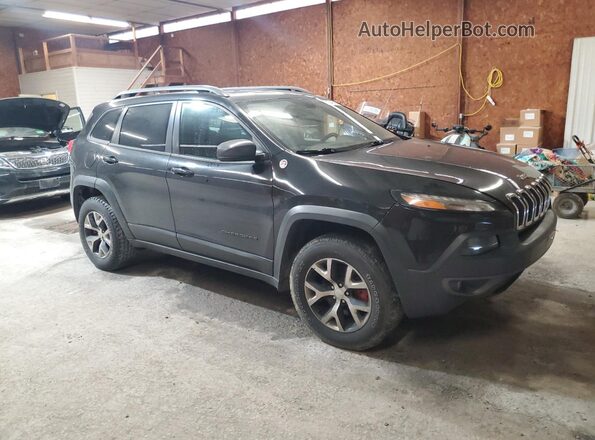 1C4PJMBS4HW629027 2017 JEEP CHEROKEE Черный Передняя правая четверть