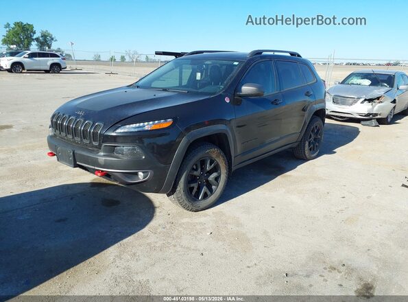 1C4PJMBS5GW189222 2016 JEEP CHEROKEE Черный Передняя левая четверть
