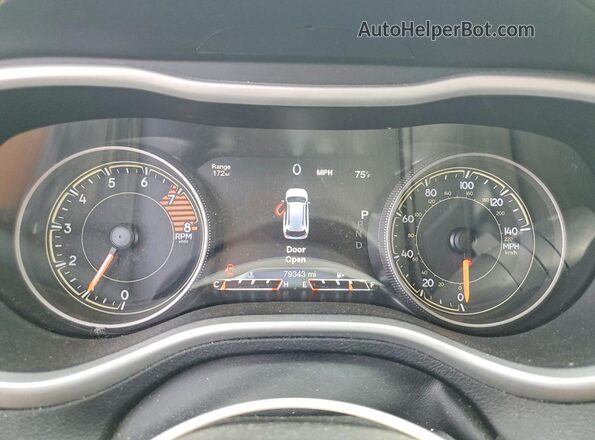 1C4PJMBS5HW500570 2017 JEEP CHEROKEE White Widok zestawu wskaźników