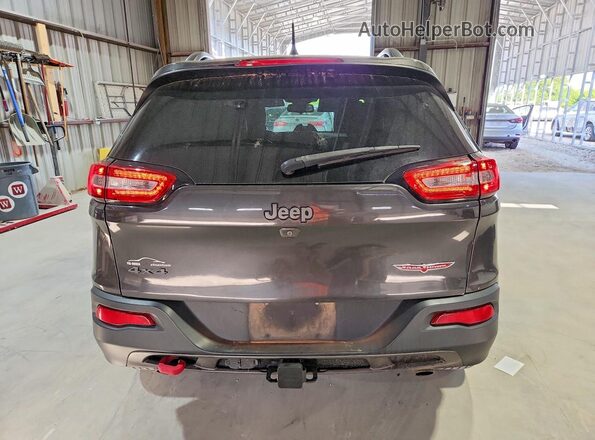 1C4PJMBS5HW544262 2017 JEEP CHEROKEE Угольный Вид сзади