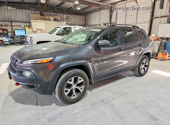 1C4PJMBS5HW544262 2017 JEEP CHEROKEE Угольный Передняя левая четверть