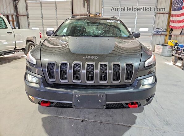1C4PJMBS5HW544262 2017 JEEP CHEROKEE Угольный Вид спереди