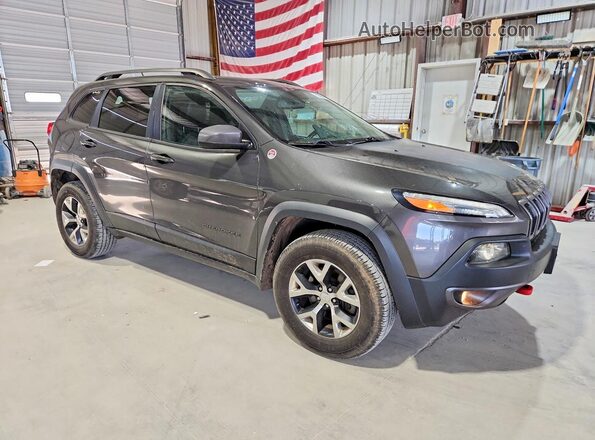 1C4PJMBS5HW544262 2017 JEEP CHEROKEE Угольный Передняя правая четверть