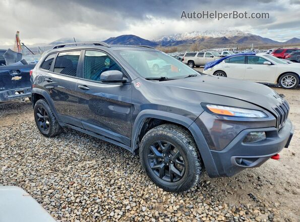 1C4PJMBS5HW564415 2017 JEEP CHEROKEE Серый Передняя правая четверть