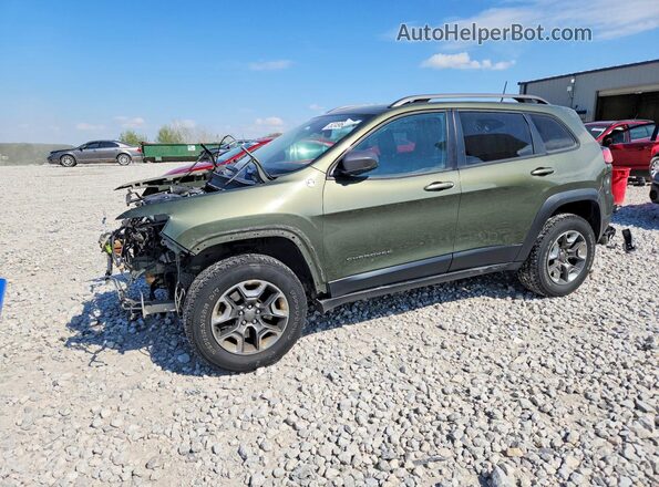 1C4PJMBX0KD431124 2019 JEEP CHEROKEE Green Передня ліва чверть