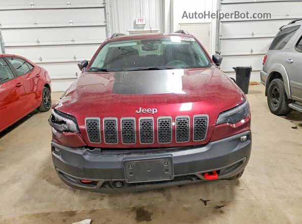 1C4PJMBX1MD246308 2021 JEEP CHEROKEE Maroon Widok z przodu