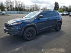 2018 Jeep Cherokee Trailhawk Blue vin: 1C4PJMBX2JD517937