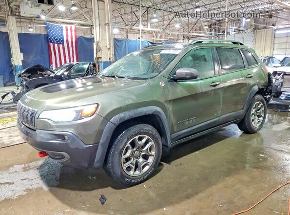 1C4PJMBX2MD180853 2021 JEEP CHEROKEE Green Front left