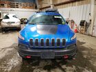 2018 Jeep Cherokee Trailhawk Blue vin: 1C4PJMBX3JD529904