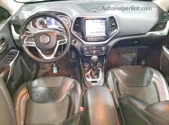 1C4PJMBX3JD529904 2018 JEEP CHEROKEE Blue Widok deski rozdzielczej