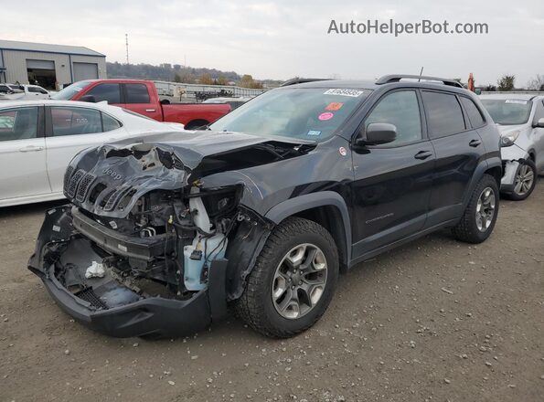 1C4PJMBX3KD393761 2019 JEEP CHEROKEE Черный Передняя левая четверть