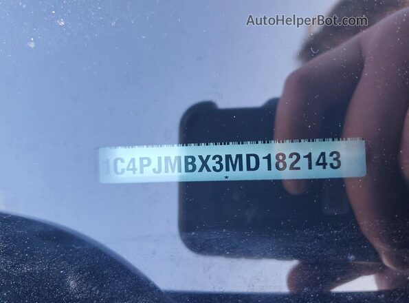 1C4PJMBX3MD182143 2021 JEEP CHEROKEE Black VIN sticker view