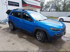 2022 Jeep Cherokee Trailhawk 4x4 Синий vin: 1C4PJMBX7ND535890