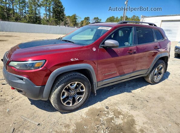 1C4PJMBXXKD483490 2019 JEEP CHEROKEE Красный Передняя левая четверть
