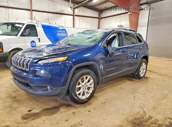 1C4PJMCB0JD547425 2018 JEEP CHEROKEE Синий Передняя левая четверть