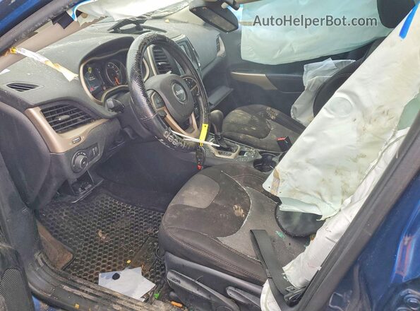 1C4PJMCB0JD547425 2018 JEEP CHEROKEE Синий Вид салона спереди
