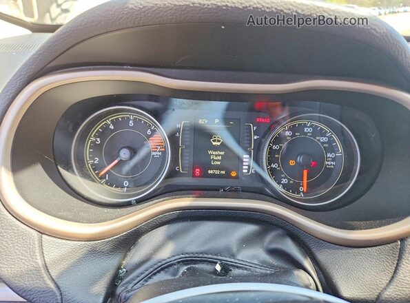 1C4PJMCB2GW213751 2016 JEEP CHEROKEE Черный Вид щитка приборов