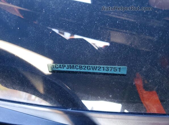 1C4PJMCB2GW213751 2016 JEEP CHEROKEE Черный Вид наклейки с VIN-кодом
