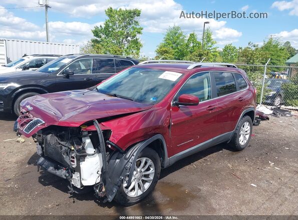 1C4PJMCB2KD469053 2019 JEEP CHEROKEE Burgundy Przód lewy