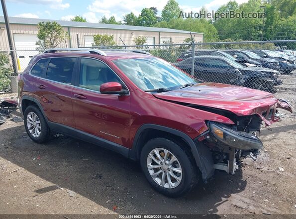 1C4PJMCB2KD469053 2019 JEEP CHEROKEE Burgundy Przód prawy