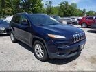 2016 Jeep Cherokee Latitude Синий vin: 1C4PJMCB3GW118292