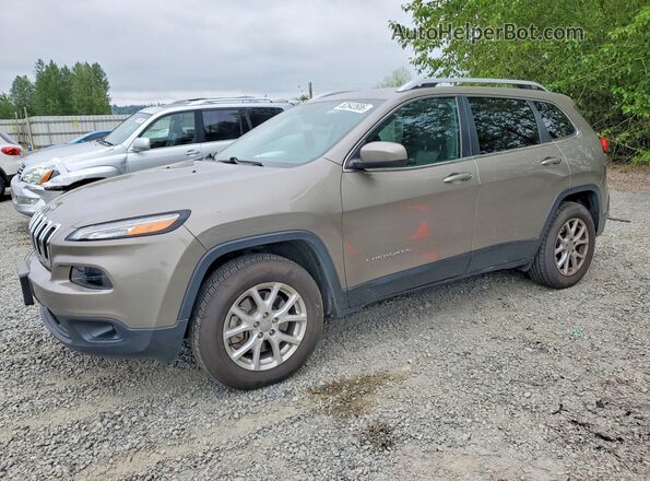 1C4PJMCB6JD608776 2018 JEEP CHEROKEE Желто-коричневый Передняя левая четверть