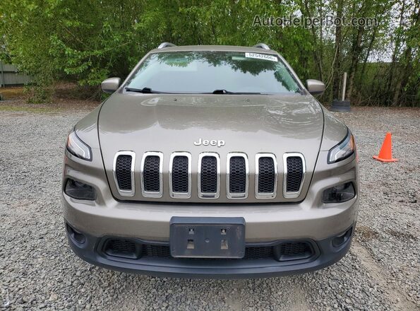1C4PJMCB6JD608776 2018 JEEP CHEROKEE Желто-коричневый Вид спереди