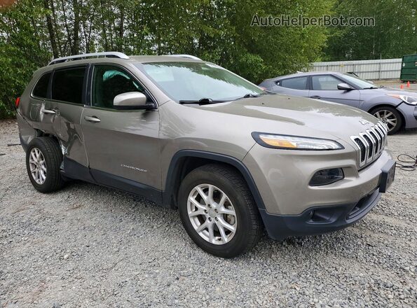 1C4PJMCB6JD608776 2018 JEEP CHEROKEE Желто-коричневый Передняя правая четверть
