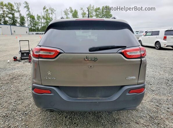 1C4PJMCB6JD608776 2018 JEEP CHEROKEE Желто-коричневый Вид сзади