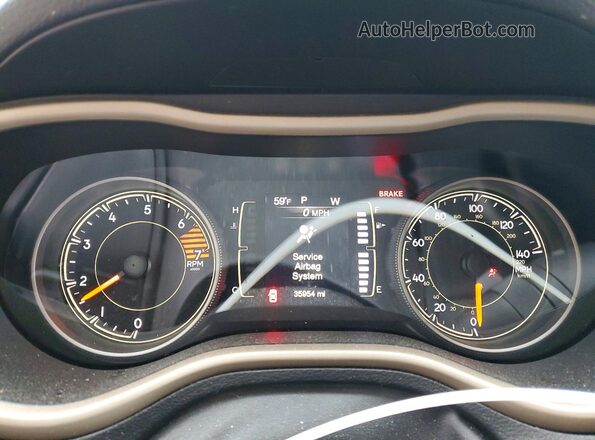 1C4PJMCB6JD608776 2018 JEEP CHEROKEE Желто-коричневый Вид щитка приборов