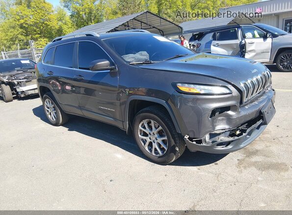 1C4PJMCB7HW589833 2017 JEEP CHEROKEE Серый Передняя правая четверть