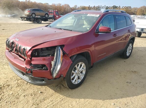 1C4PJMCS1GW263895 2016 JEEP CHEROKEE Maroon Vista tres cuartos delantera izquierda