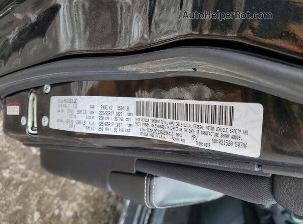 1C4PJMCS3GW294419 2016 JEEP CHEROKEE Black VIN sticker view