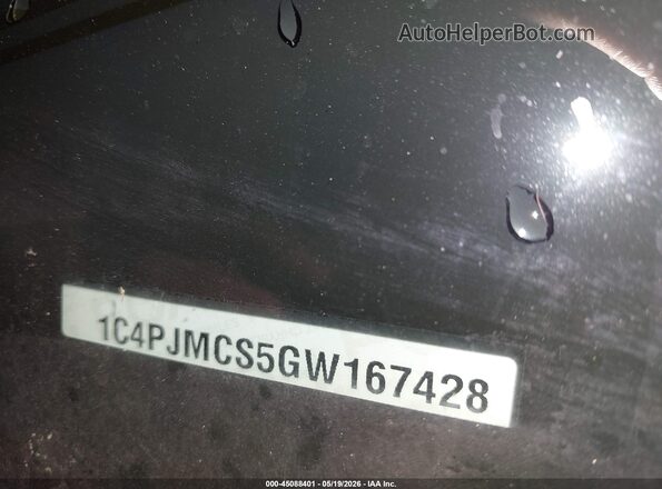 1C4PJMCS5GW167428 2016 JEEP CHEROKEE Silver Widok komory silnika