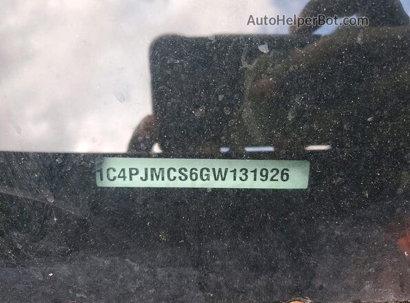 1C4PJMCS6GW131926 2016 JEEP CHEROKEE Синий Вид наклейки с VIN-кодом