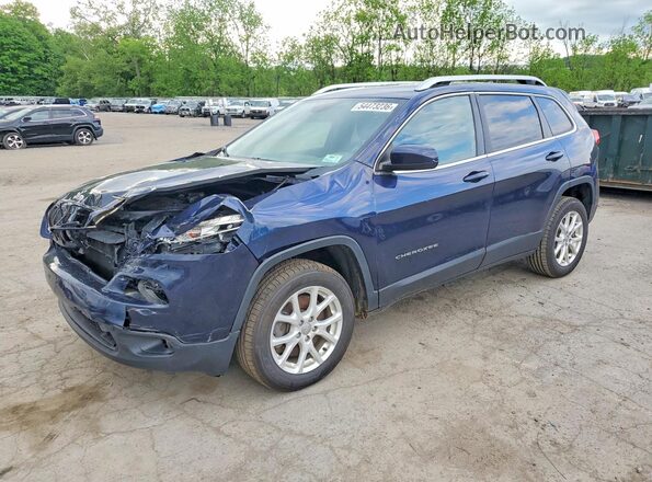 1C4PJMCS6GW131926 2016 JEEP CHEROKEE Синий Передняя левая четверть