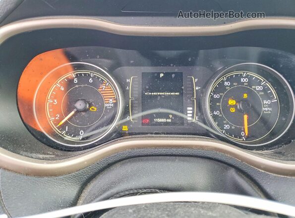 1C4PJMCS6GW240354 2016 JEEP CHEROKEE Черный Вид щитка приборов