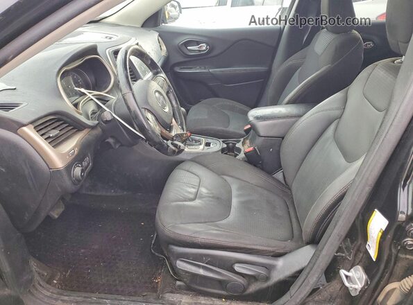 1C4PJMCS6GW240354 2016 JEEP CHEROKEE Черный Вид салона спереди