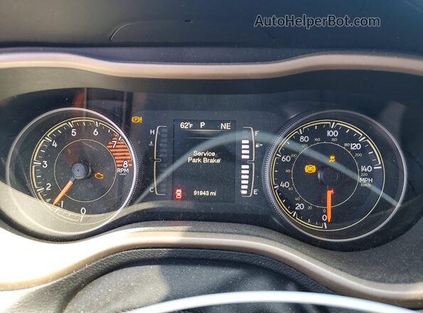 1C4PJMCS6HW513648 2017 JEEP CHEROKEE Gray Instrument cluster view